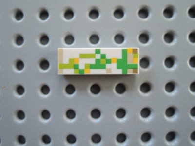Lego 1 x Fliese 63864pb046 weiß 1x3 bedr. Minecraft Iron Golem min093