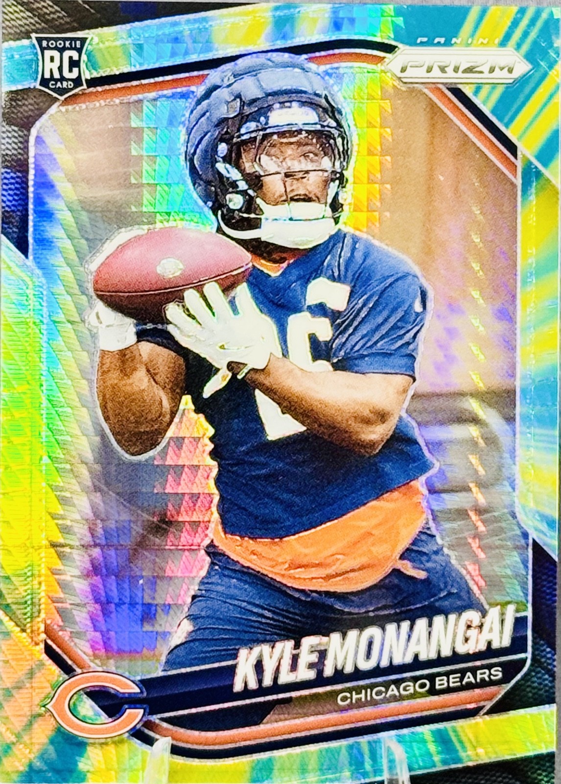 2025 Panini Prizm KYLE MONANGAI (RC) #348 Hyper Prizm /200 Chicago Bears