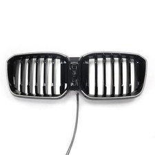 K�hlergrill LED Schwarz Glanz passend f�r BMW X3 G01 ab 2023 LCI Single Slat