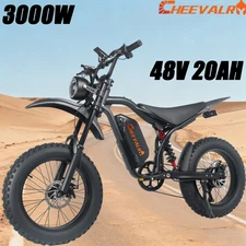 Electric Bike 3000W 48V/20AH CHEEVALRY 20*4" Fat Tire 45KPH Mountain Ebike Adult