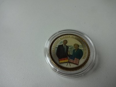 Medaille / US Präsident Barack Obama in Europa ( In Deutschland )