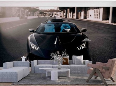 3D Lamborghini Sports Car Close-up Wallpaper Wall Murals Removable Wallpaper