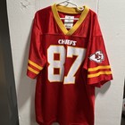Kansas City Chiefs Travis Kelce #87 Red Unisex Football Jersey Size Youth XLarge