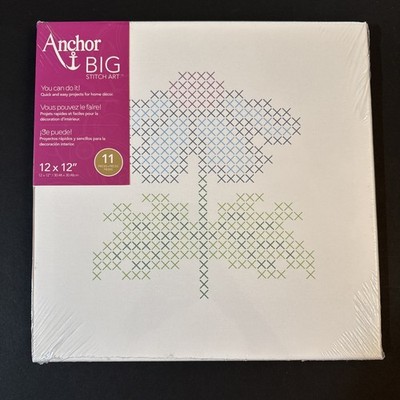Anchor Big Cross Stitch Art Embroidery Kit   ''Coneflower'' 12''x12'' Floral New