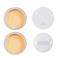 2 Pack PHOERA Banana Setting Powder, Control Oil Brighten Skin Color Cover Blemi