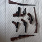 Vintage Marx HISTORIC GUNS Miniature Replica Toy Cap - Lot Of 8