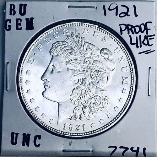 1921 BU GEM MORGAN SILVER DOLLAR UNC MS+++ U.S. MINT RARE COIN 7741