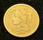 1881 Three Cent Nickel — photo from another recent sale