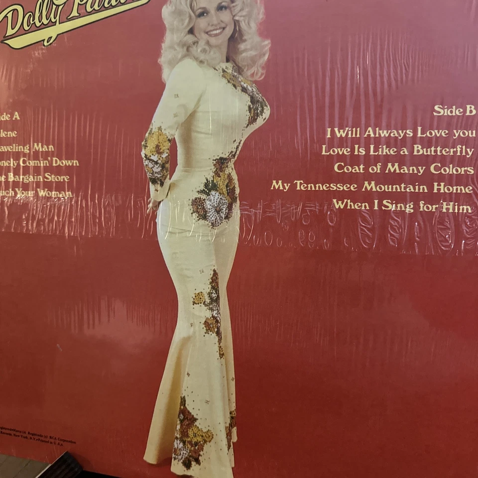 Dolly Parton The Best of Dolly Parton 1975 Vinyl SEALED UNOPENED RCA With Poster - Image 3 of 4