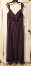 David's Bridal Plum Gown, Size 14