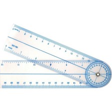 7-Inch Goniometer Quick Angle Measuring Tool with Protractor Ruler for Precision
