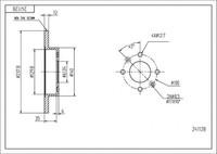 2X Hart 241 128 Bremsscheibe FüR Dacia Renault