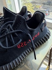 Yeezy Boost Black Red 350 Bred Size 9.5 Kanye...