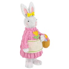  Standing Rabbit Statue Ornament Easter Bunny Statue Decor Resin Rabbit Craft