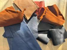 Kunstleder-Reste,  Lederimitat, verschiedene Farben und Größen