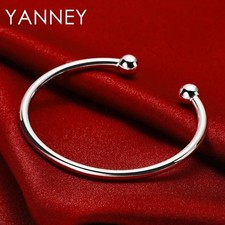 4 mm Sterling Silver Torque Bangle Bracelet Open 925 UK