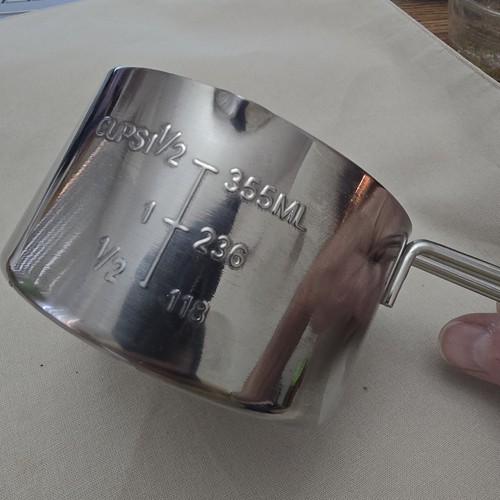 NEW NORPRO STAINLESS STEEL 2 CUP MEASURING CUP / MELTING POT - Picture 4 of 4