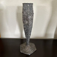 Antique Weidlich Brothers Mfg Co #2376 Silver Plated Bud Vase 1923