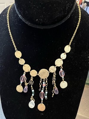 Express Necklace Gold-Tone Chunky Collar with Oval Links 20 Inches