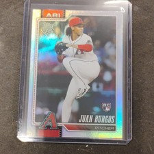 Topps 2025 Series 1 Juan Burgos Rookie #102 Arizona Diamondbacks