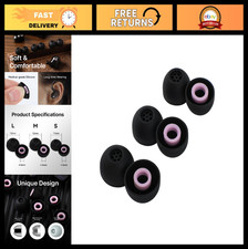 Anti-Earwax IEM Ear Tips - 3 Pairs S/M/L for Comfortable Fit Sound Isolation