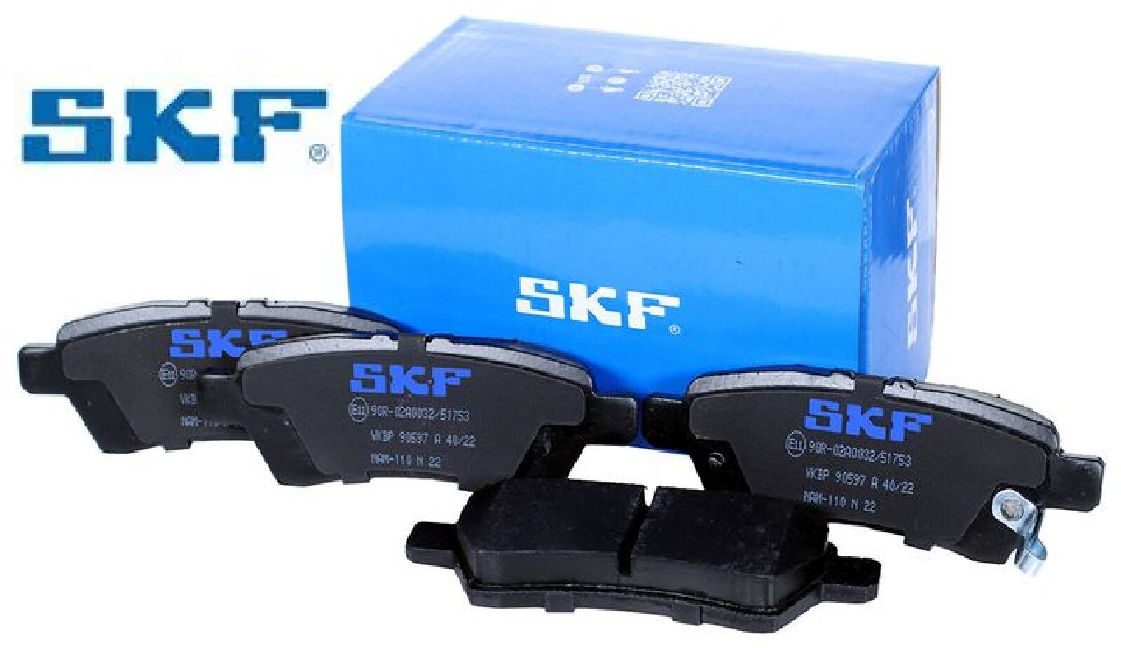 Skf Schwarz Scheibenbremse Bremsbelag Vkbp 90597 A - 4Er Set - Position Hinterachse Höhe 77 Mm Länge 134 Mm Breite 83 Mm Dicke 15,8 Mm - Oe Qualität - Bild 2