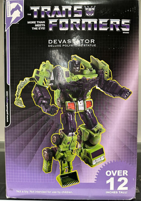 Palisades Transformers DEVASTATOR Polystone Statue 12 inch Limited Edition LTD