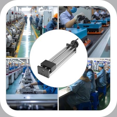 250mm Optical Axis Sliding Table Rail Manual Sliding Table Linear Rail Guide USA