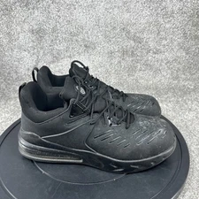 Larnmern Shoes Mens Size 9 AirWalk Ares Steel Toe Work Black Mesh Slip Resistant