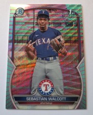 Prosp. Sebastian Walcott Bowman Chrome 2023 Aqua Pink /125