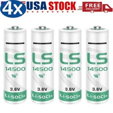   US STOCK  4X for LS 14500 LS14500 AA 3.6V Lithium Battery