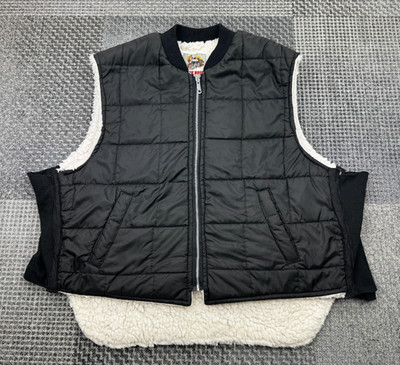 Work Horse Steppweste schwarz weiß Fleece gefüttert 2XL Canada Tough Workwear