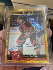 Pavel Zacha 2016-17 O-Pee-Chee Platinum Rookie Autograph Seismic Gold 22/25