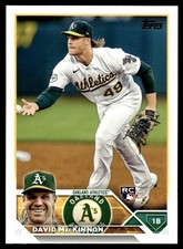 David MacKinnon RC 2023 Topps #276 Oakland Athletics 33213 Baseball Card
