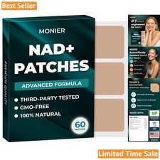 Trusted NAD Energy Patches - Formulated with CoQ10, 60 Unflavored Packs