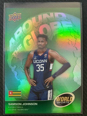 Samson Johnson 2025 Upper Deck World of Sports Around The Globe Green RC #ATG-SJ