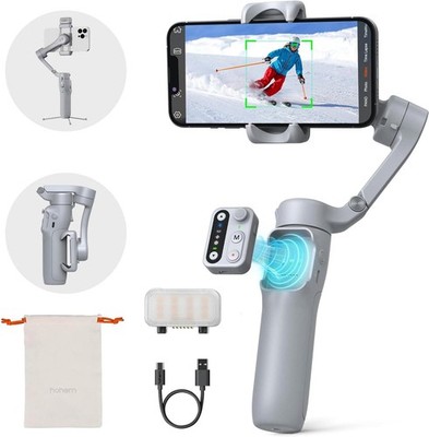 Hohem iSteady X3 Gimbal Stabilizer for iPhone 3-Axis Foldable Phone Gimbal Grey