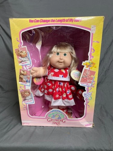 Rare Cabbage Patch Kid " GROWING HAIR" Vintage 1988 Original Box All Accessories