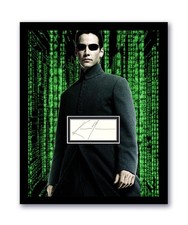 The Matrix Keanu Reeves Autographed Signed 11x14 Framed Photo ACOA