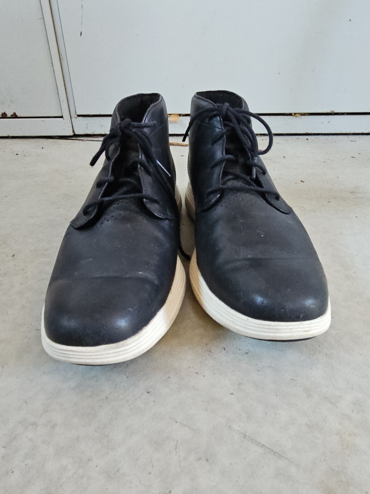 SAOLA Scarpe da uomo Cole Haan Grand OS Great Jones nere blu 11 5 m pelle Chukka