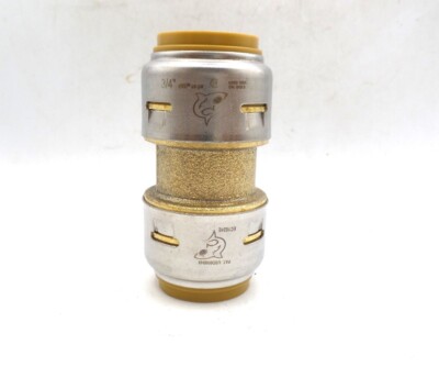 SHARKBITE UR016A MAX 3/4'' PTC BRASS COUPLING FITTING FOR PEX COPPER CPVC PE-RT