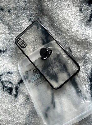 Magnetic Silicone Case For iPhone XS Max Cover with Magnetic Ring