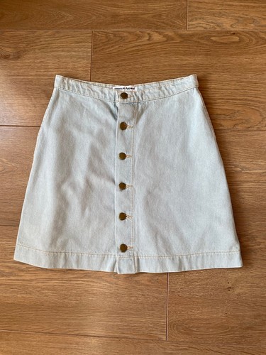 American Apparel Jeans Short Denim Mini Skirt Size M Or U.K. 8-10