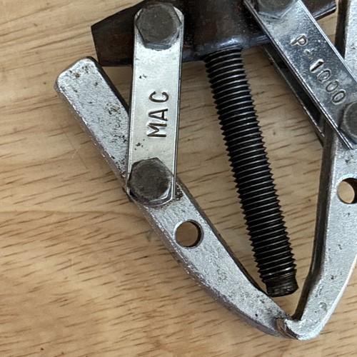 Mac Tools 2 Leg Jaw Puller Reversable Adjustable Small Mini P1000 Rare HTF - Picture 2 of 11