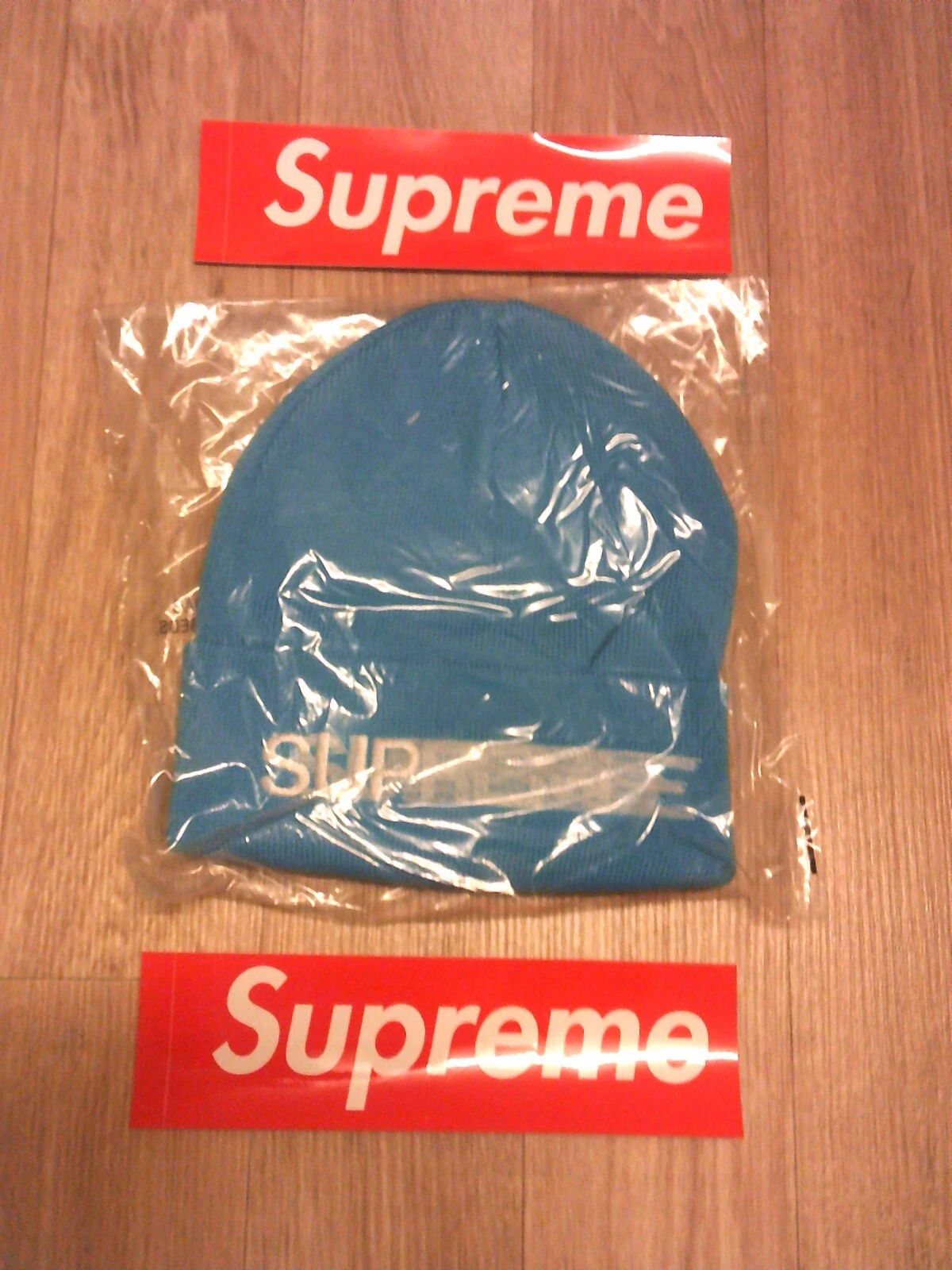 Supreme Motion Logo Beanie bleu neuf avec étiquettes confirmé livraison dans le monde entier