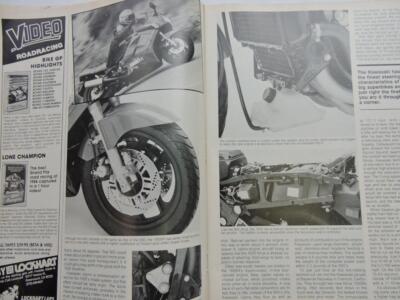 December 1985 Motorcyclist Magazine Kawasaki ZX1000 Ninja L14405