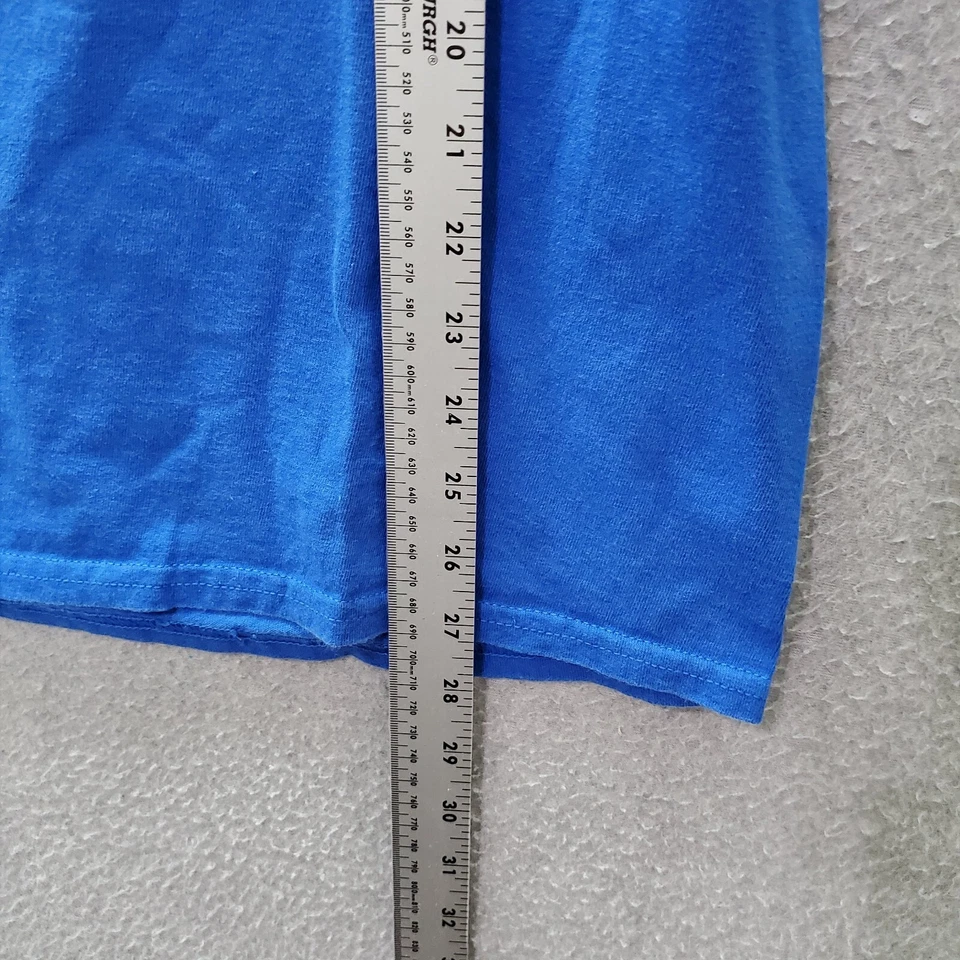 Camiseta Oklahoma City Thunder Hombre Grande Azul Logo Serge Ibaka 9 Adidas Tee Foto 3 de 4