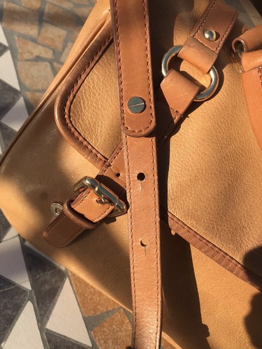 Massimo Dutti Bag Ladies 100% Tan Colour Leather Crossbody Satchel - Picture 2 of 17