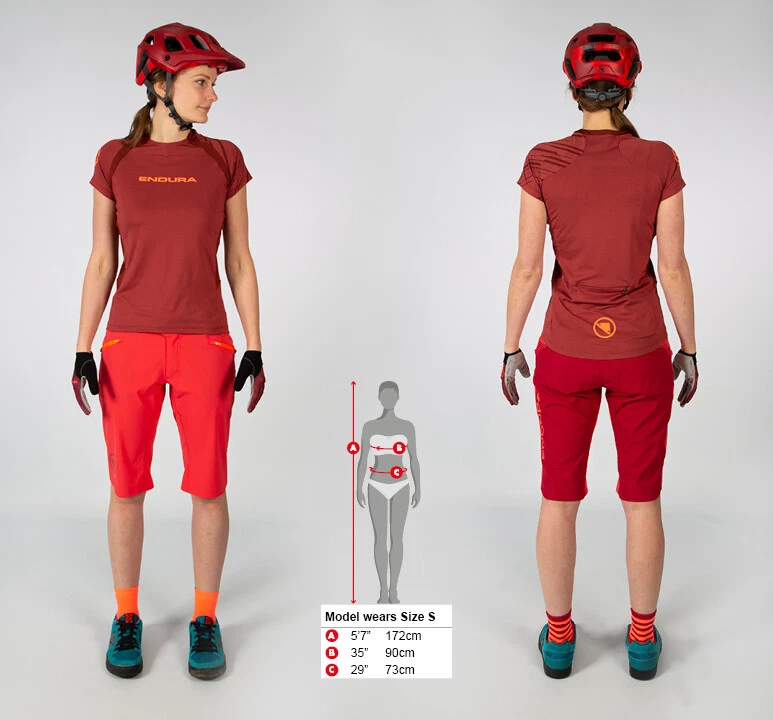 ENDURA  SINGLETRACK maglietta donna manica corta blu pacifico mtb enduro dh - Immagine 3 di 3