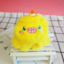 Yellow Cute Monster Plush with Keychain USA Seller